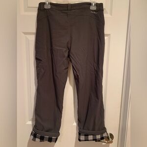 Eddie Bauer Flannel Lined Charcoal Pants